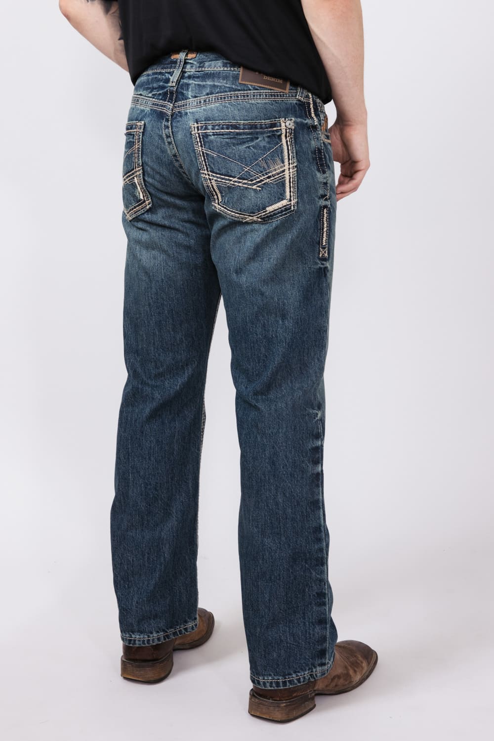 Ariat Straight Fit Jeans for Men | 10012703-GAMBLER 18.5" LEG
