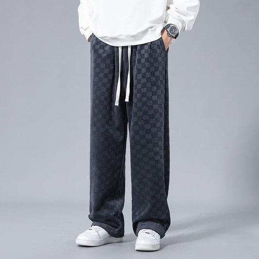 Lusso Corduroy Checkered Joggers