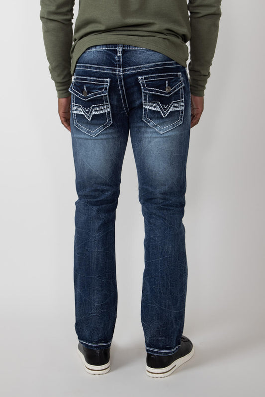 True Luck Blake Bootcut Stretch Jeans for Men | TL16350002