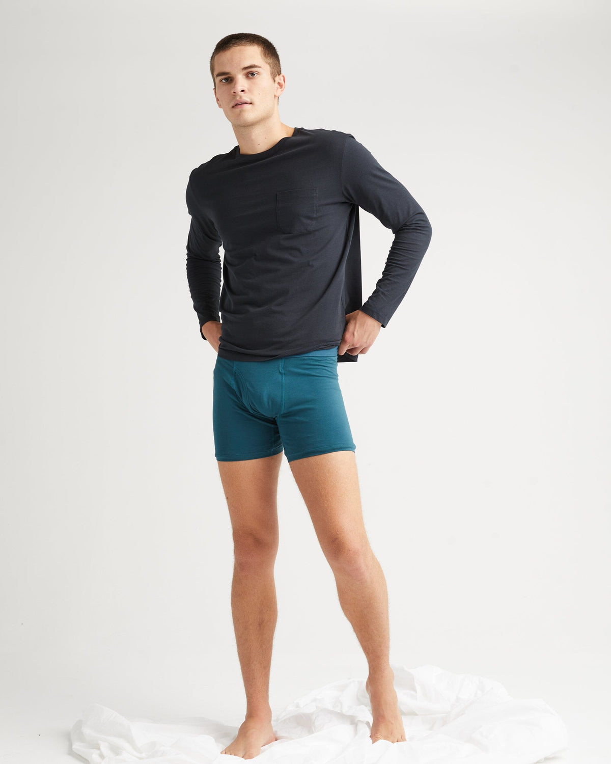 Men's Pima Pocket Long Sleeve Tee