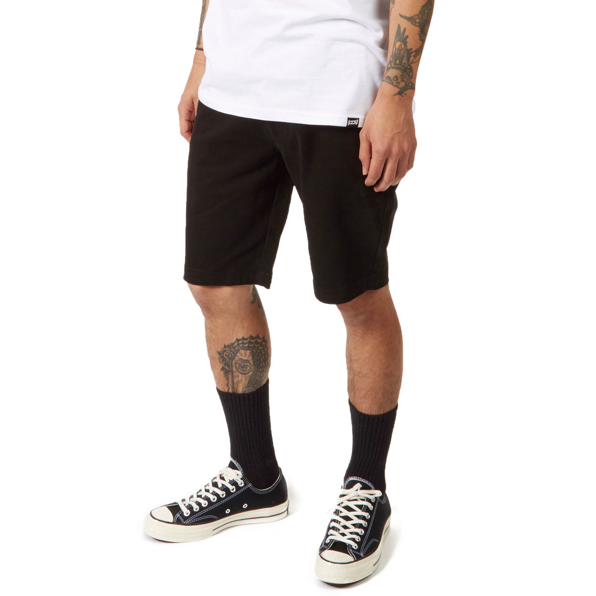 CCS Stretch Chino Shorts - Black