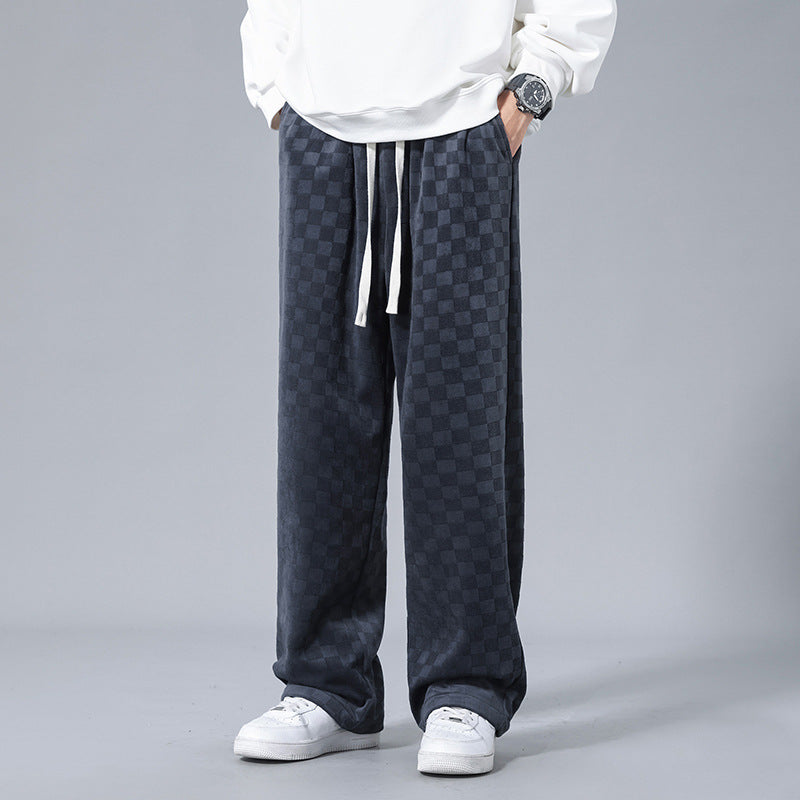 Lusso Corduroy Checkered Joggers
