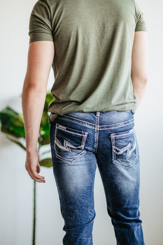 True Luck Jefferson Straight Jeans for Men | TL18350006
